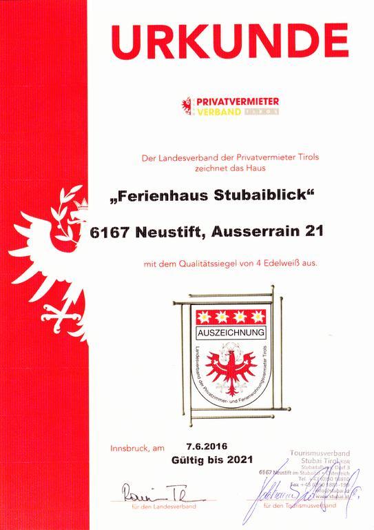 Ferienhaus Stubaiblick 施图拜河谷新施蒂夫特 外观 照片